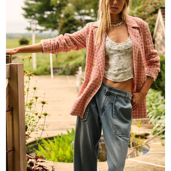 FREE PEOPLE Another Life Printed Top / White Combo - Picture 10 of 11